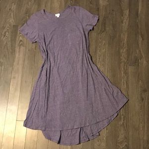LuLaRoe Carly. Heathered purple. Large.